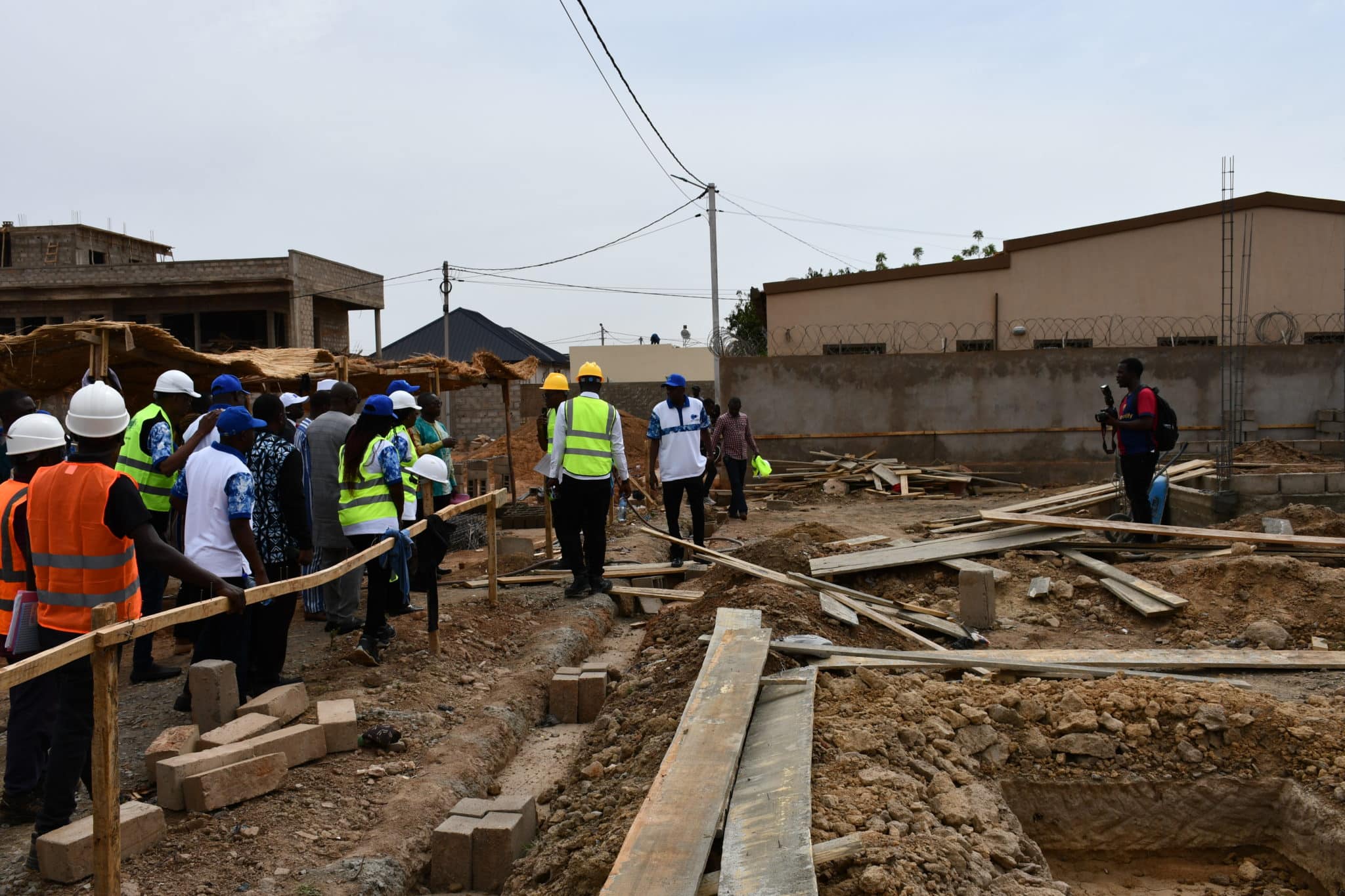 des travaux sur le site de Sondogo