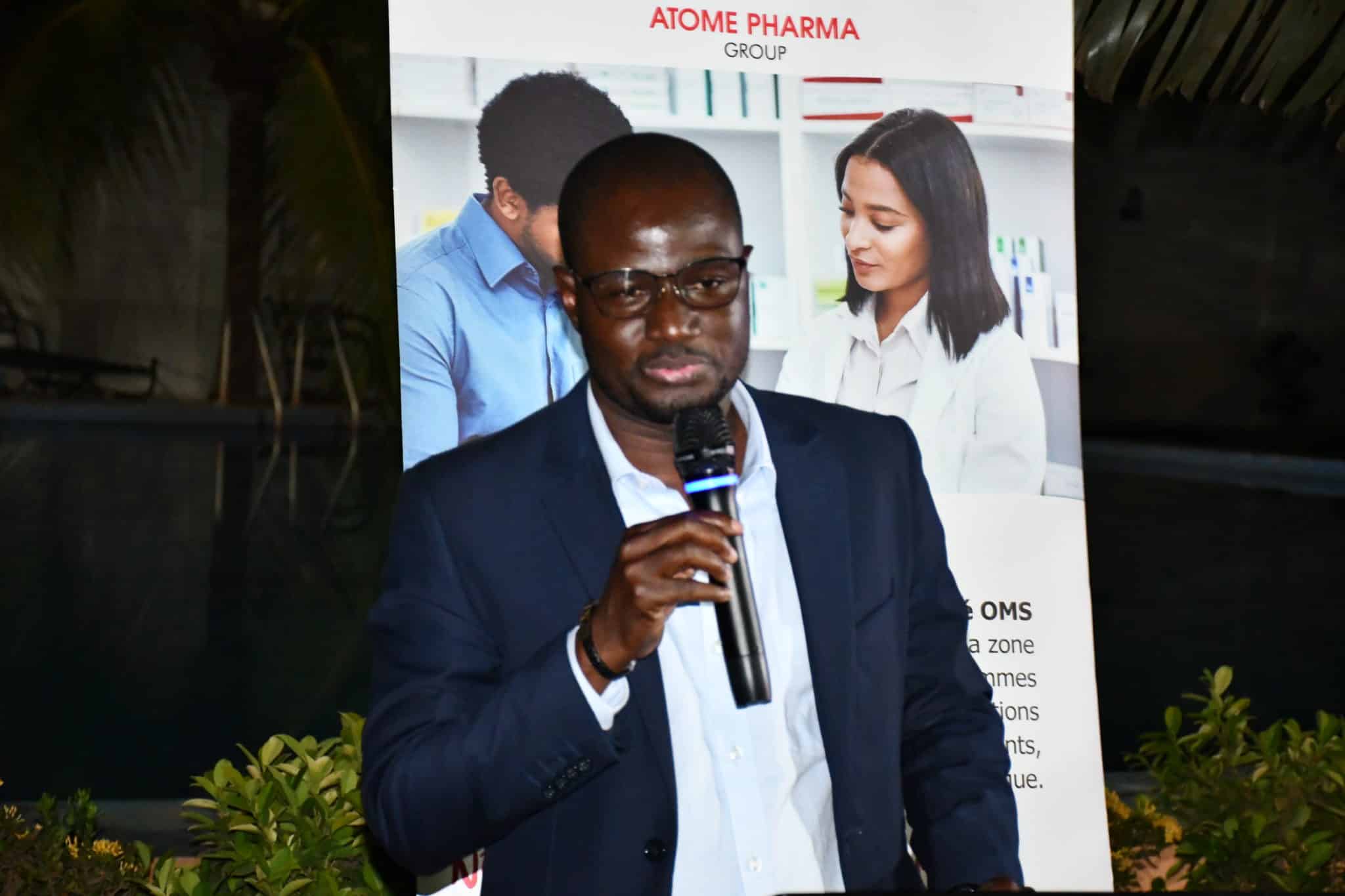 Adefa Langorgo (Atompharma) expliquant l'impact du digital dans la distribution de produits de santé