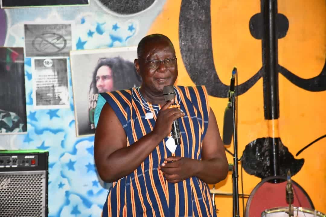 Abou Dabs lors de son allocution devant les acteurs culturels.