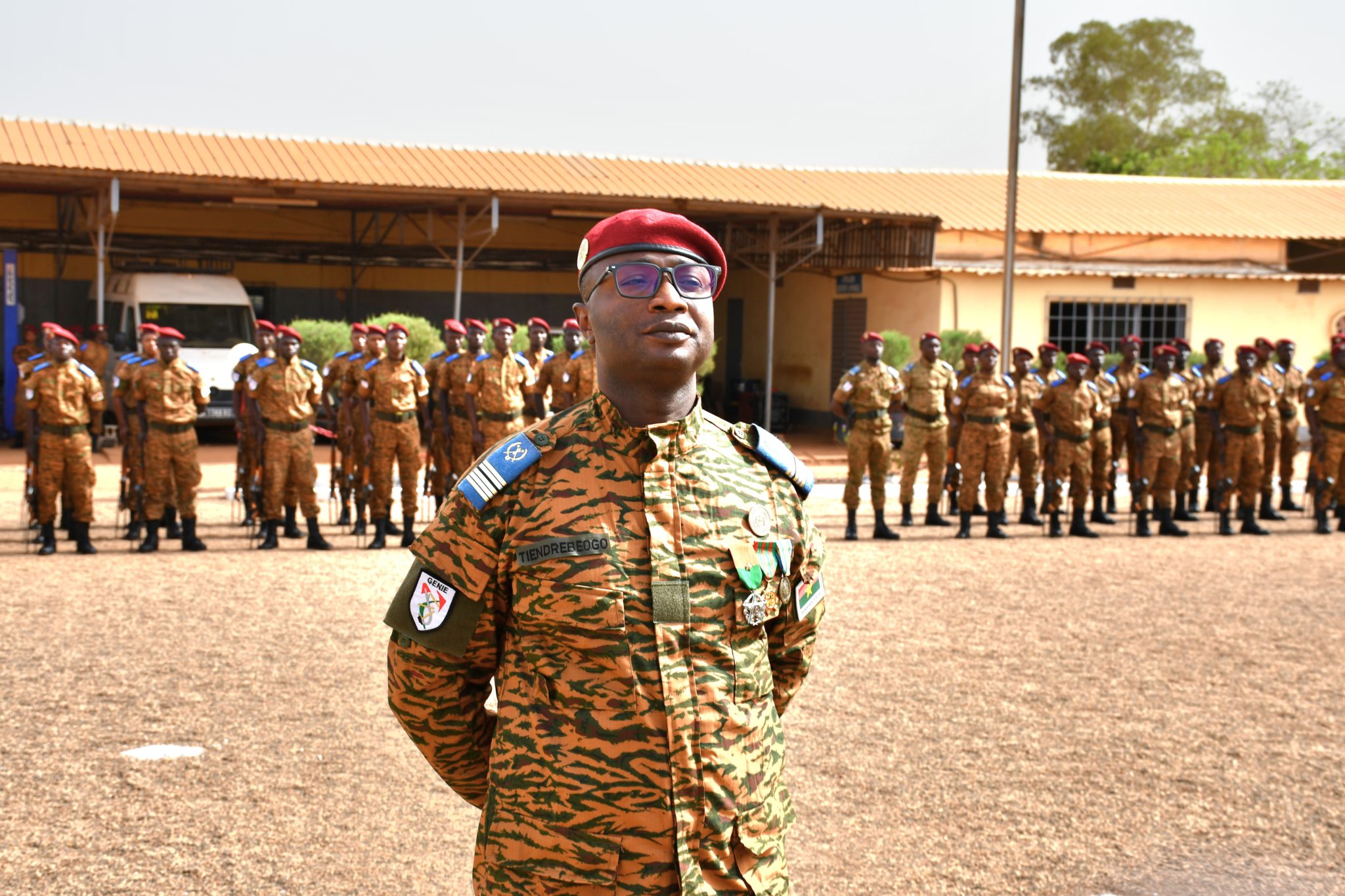 Lieutenant-Colonel Michaël Tiendrébéogo, nouveau chef de corps du Bataillon du Génie Militaire