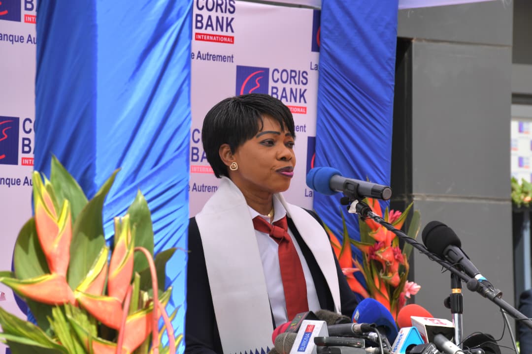 La directrice générale de Coris Bank International,Gisèle Guemedzoé /Ouédraogo