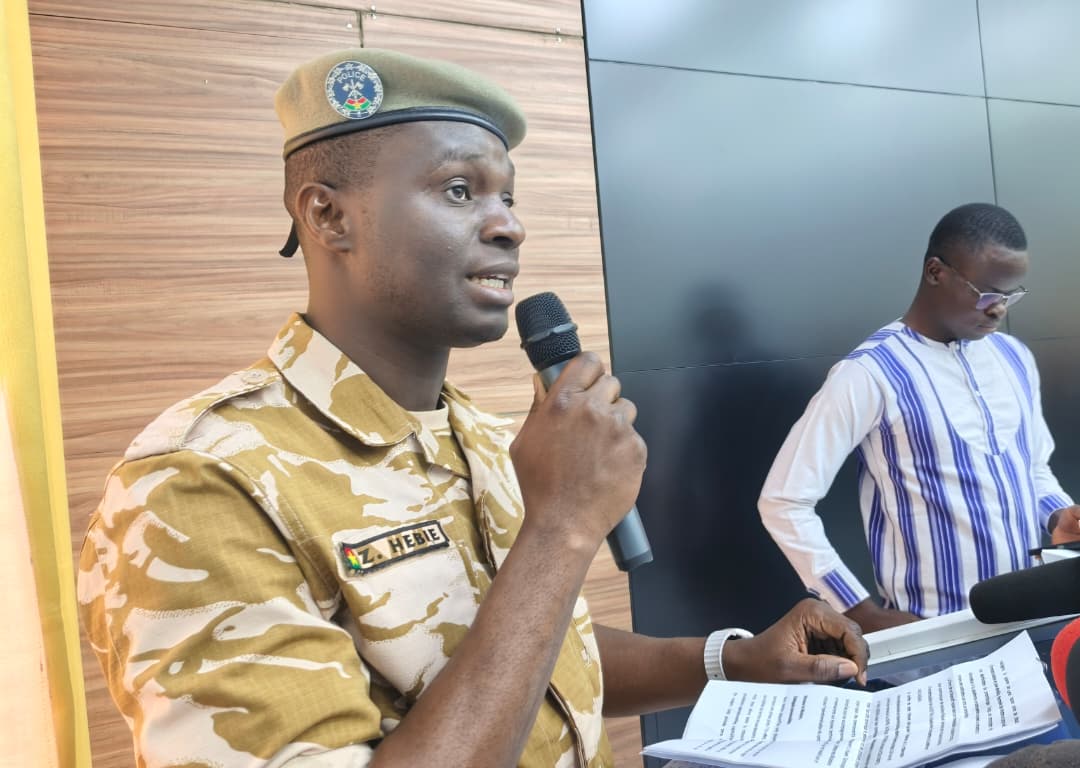 Le directeur général des transmissions et de l’informatique, Zakaria Hebié