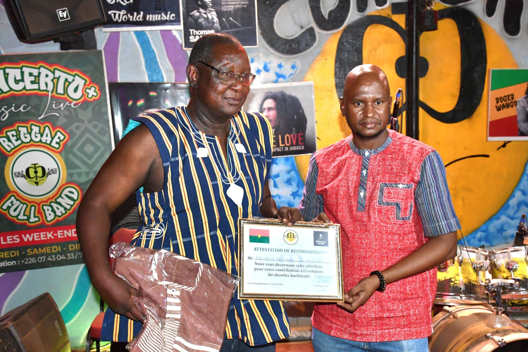 Aboudou Dabo Dabs, honoré pour ses 30 ans de carrière culturelle