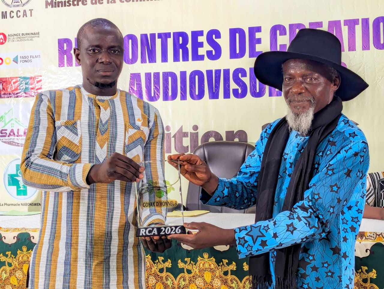 Le Haut-Commissaire Moctar Ilboudo réaffirmant l'engagement des institutions pour le développement du cinéma local.