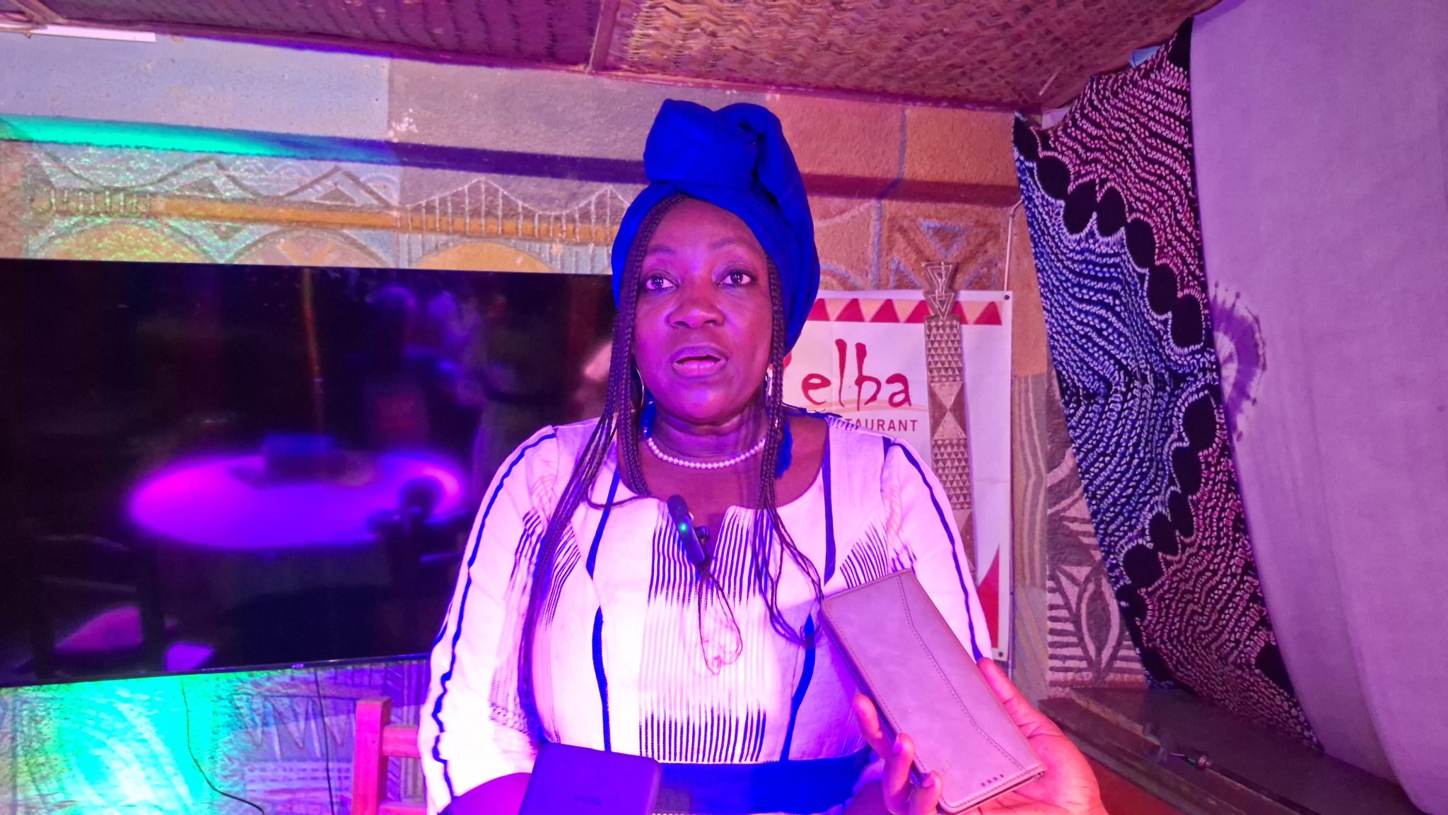 Sylviane Ouedraogo, promotrice de l'espace culturel