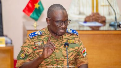 Ministre d’État, ministre de la Guerre et de la Défense patriotique, le Général de division Célestin Simporé