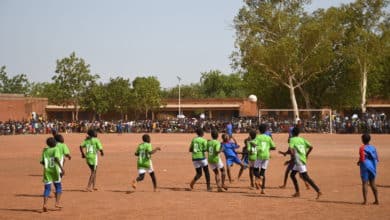 Action de jeu lors de la finale féminine opposant l’École Primaire publique Kouritenga C à l’École primaire publique Patrice Lumumba A.