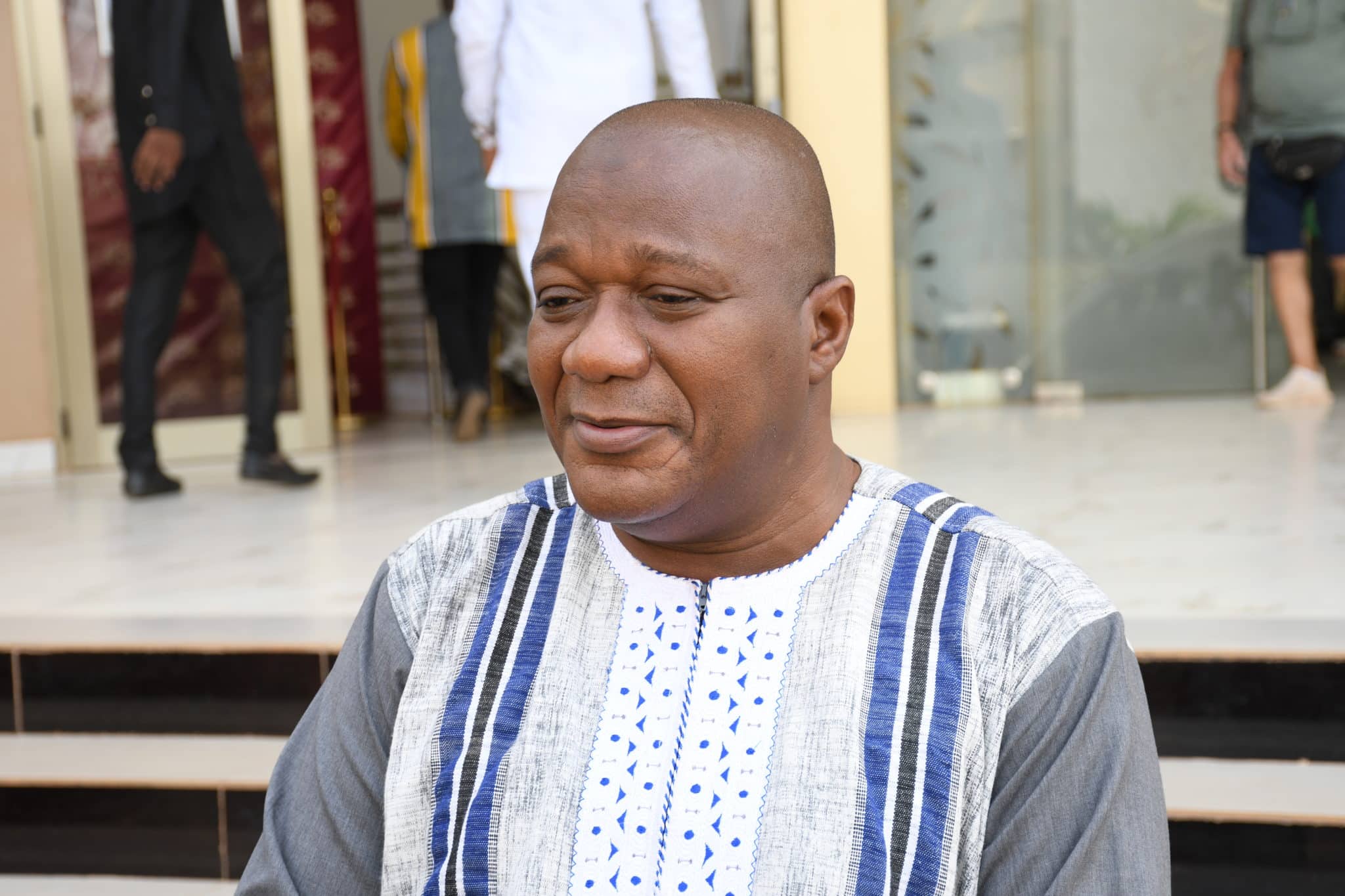 Moktar Ouedraogo, directeur d'Afrique Santé, plaidant pour le passage à l'échelle industrielle lors du panel de discussion.