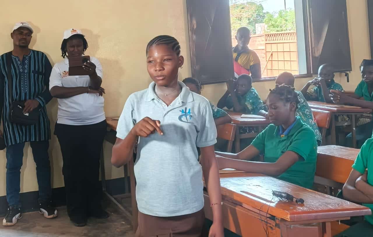 Juliette Koeta, 11 ans, élève au Maria Rosa Molas de Dédougou rêve devenir médecin et appelle à l'implication des différents acteurs en faveur de l'éducation des filles