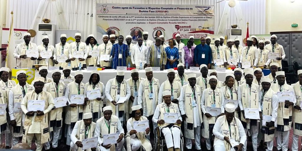 Burkina Faso : 95 nouveaux diplômés en comptabilité et gestion financière prêts à relever le défi de l’expertise comptable