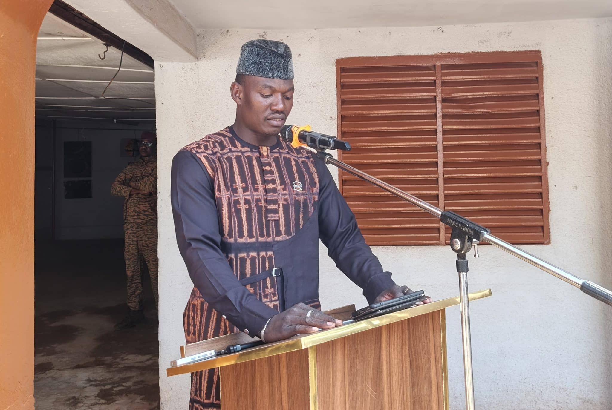 l’adjudant Abdoul Rasmané Wendyam Ouédraogo, secrétaire général de L'adjudant Abdoul Rasmané Wendyam Ouédraogo, secrétaire général de l’association Africculture et directeur du centre Yaoleem-Neeré