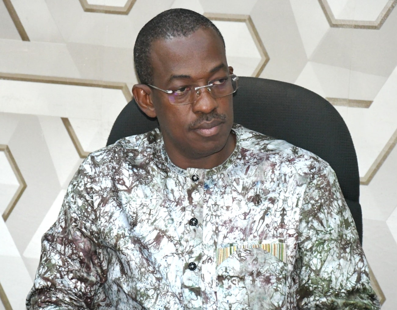Le Dr Sidzabda Christian Bernard Kompaoré, Secrétaire permanent pour l’élimination du paludisme, lors de sa déclaration liminaire