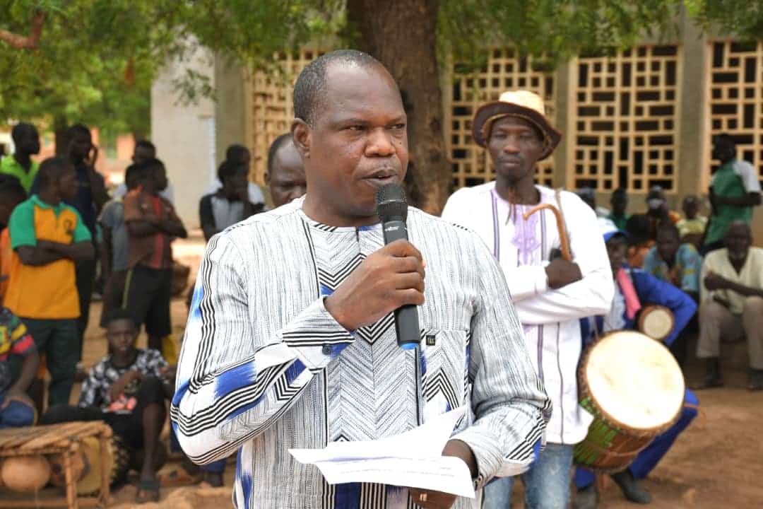 Honoré Francis Paré, Haut-commissaire de la province du Nayala, lors de la cérémonie
