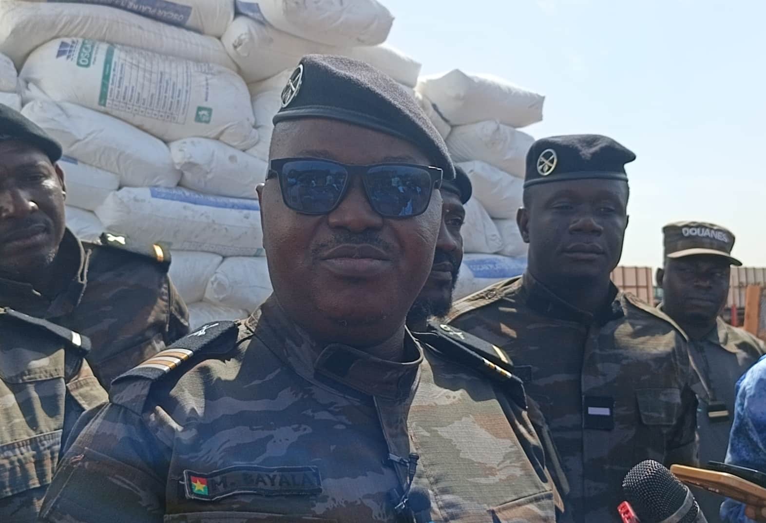 Matthieu Bayala, chef de la Brigade mobile des douanes de Ouagadougou