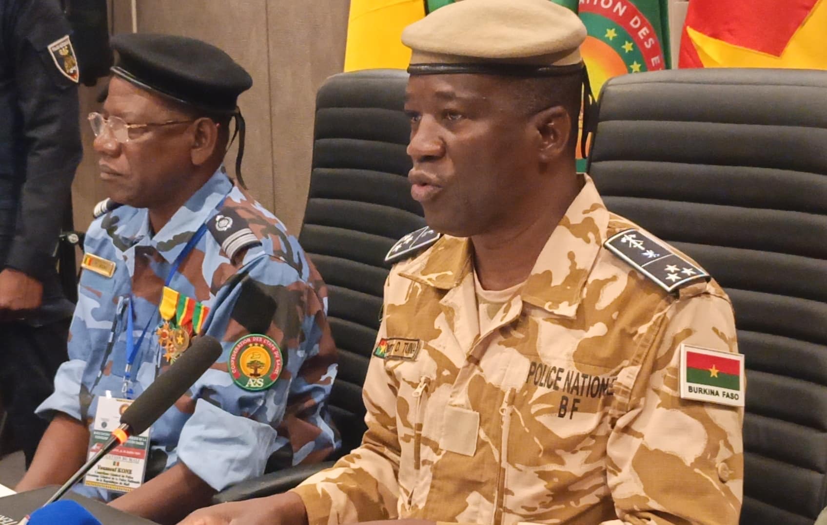 Le directeur général de la Police nationale du Burkina Faso, l’inspecteur général de police Thierry Tuina
