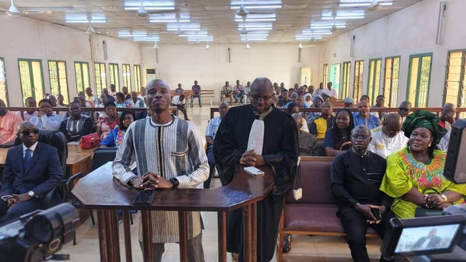 salle d'audience solennelle lors de la prestation de serment au TGI Ouaga I.
