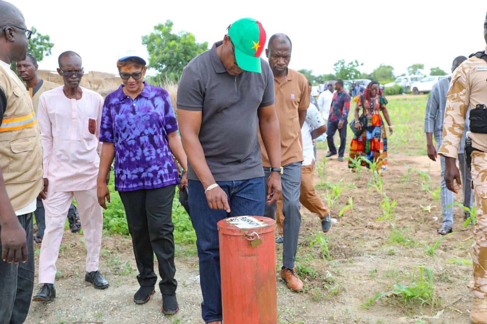 Le ministre de la Santé, Dr Robert Lucien Jean-Claude Kargougou, en visite sur le chantier du technopole pharmaceutique de Kokologo ce mercredi 12 août 2026