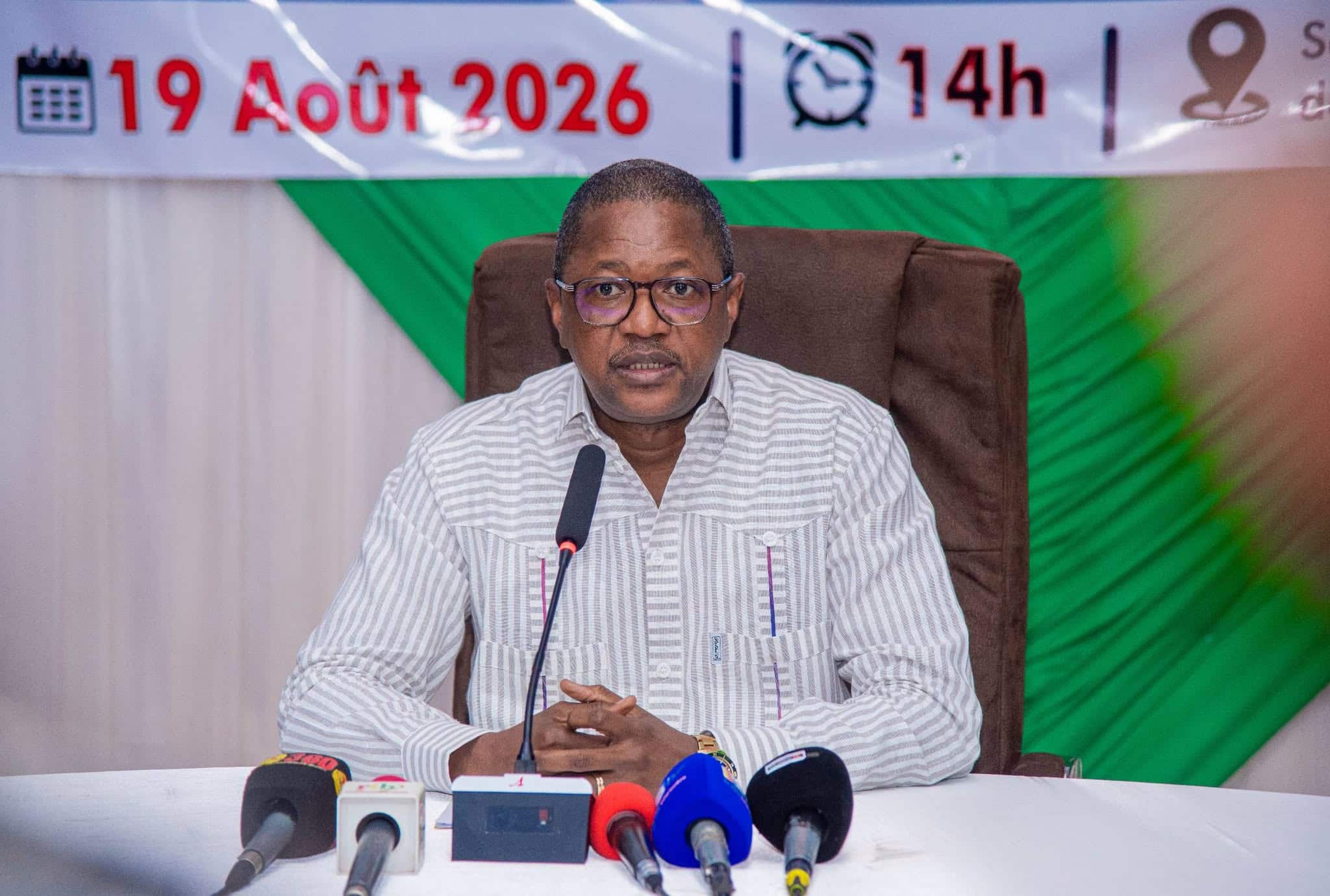e ministre des Affaires étrangères, Karamoko Jean Marie Traoré, lors du lancement officiel des trois plateformes numériques du MAE à Ouagadougou