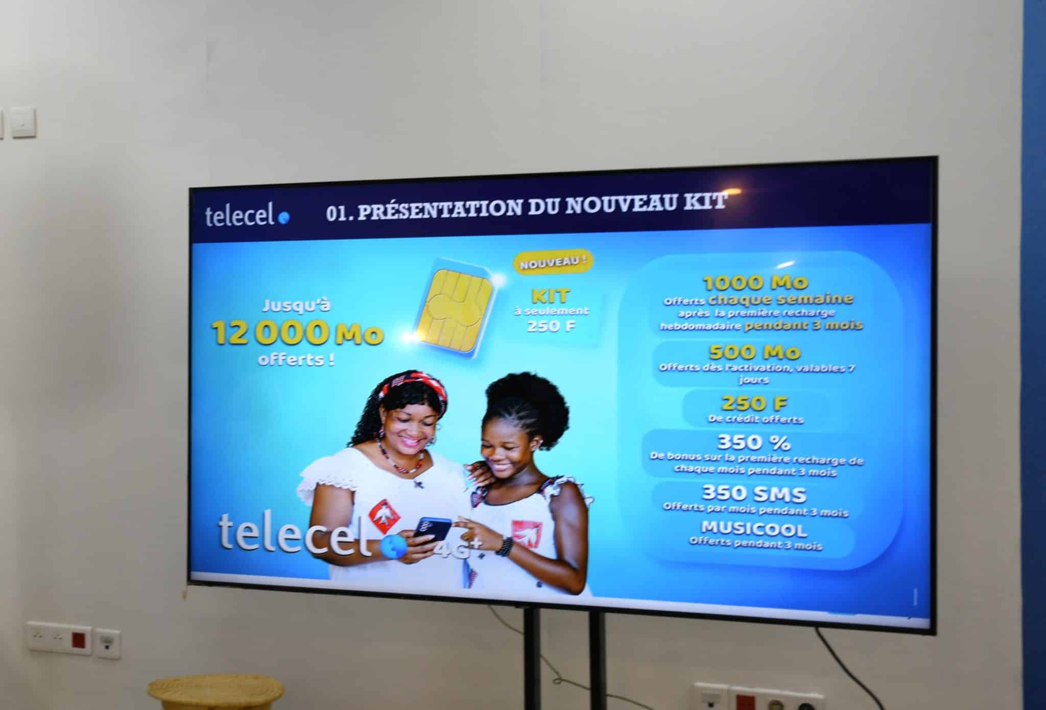 Le nouveau kit Telecel Faso, disponible à 250 FCFA, offrant des bonus internet et SMS sur trois mois