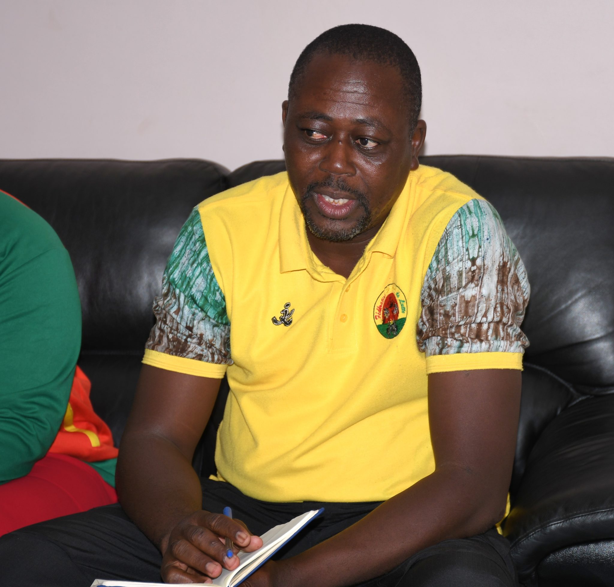 Le président de la Fédération Burkinabè de Lutte, Ousenni Kabré, lors de son intervention pour saluer l'accompagnement du Fonds « Wassa Bondo »