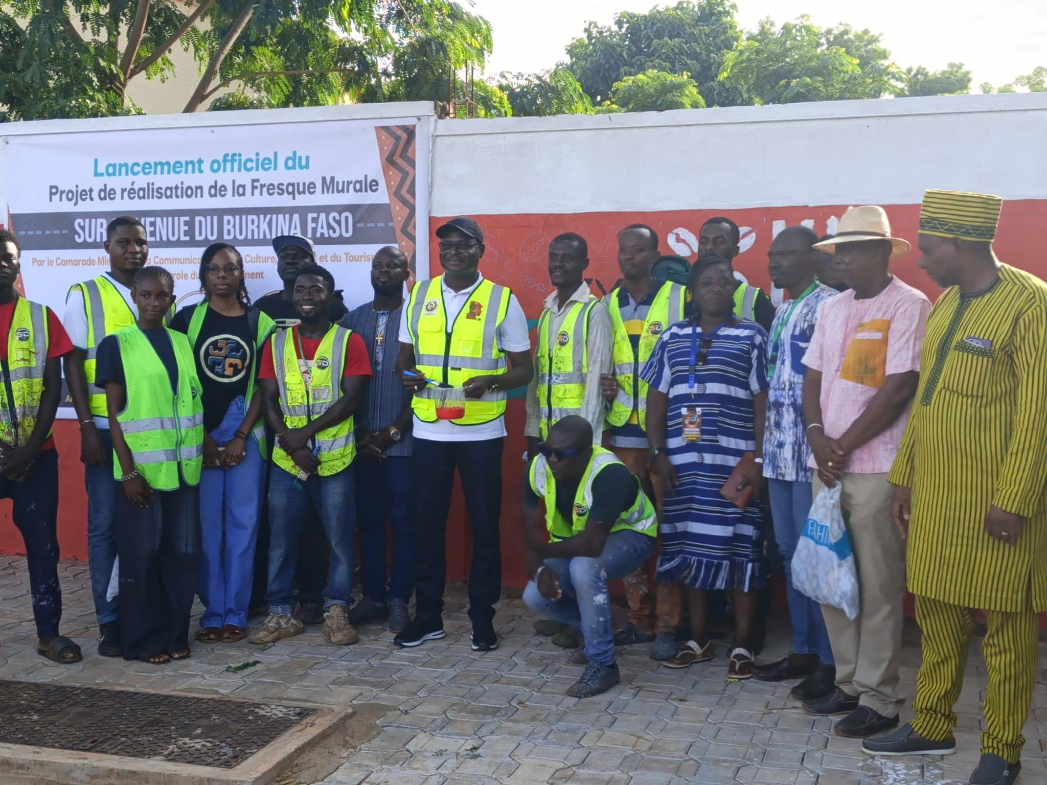 Lancement fresque murale sur l'avenue Burkina