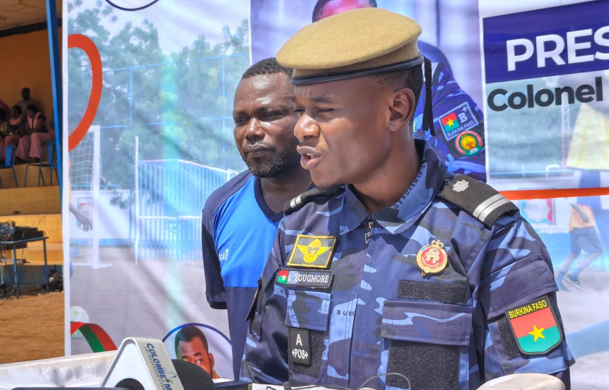 Le chef de cabinet du chef d’État-major de la Gendarmerie, le lieutenant Ange Zougmoré