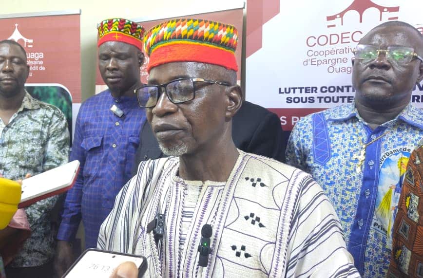 Le président de l’Union Nationale des Associations des Commerçants des Marchés et Yaars du Burkina, Malgr Naaba