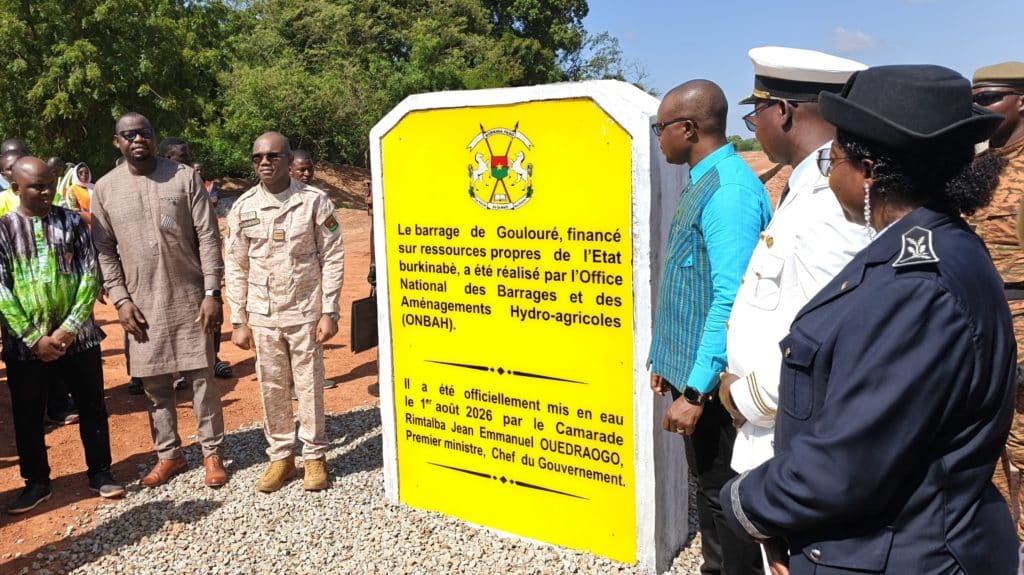 Burkina Faso : Le Premier ministre lance officiellement la mise en eau du barrage de Goulouré
