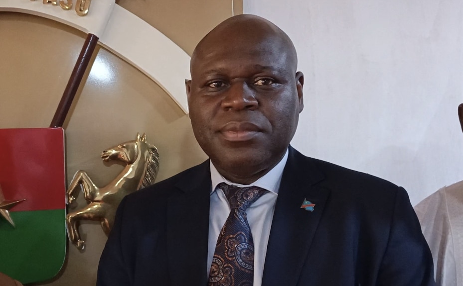 Nico Minga, conseiller chargé de la coopération économique, représentant le ministre des finances de la RDC