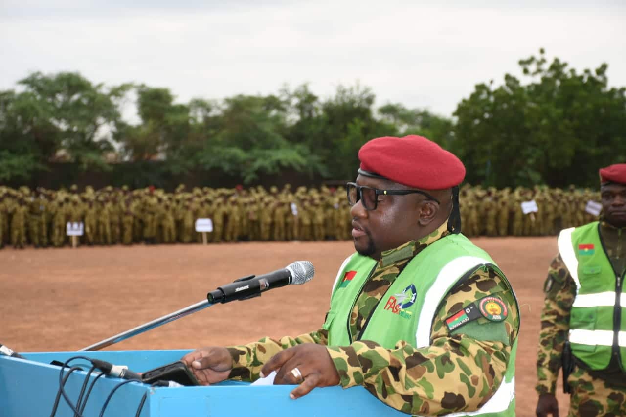 Le Directeur Général de l'agence Faso Mêbo, le commandant Zoodnoma Ahmed Sakandé