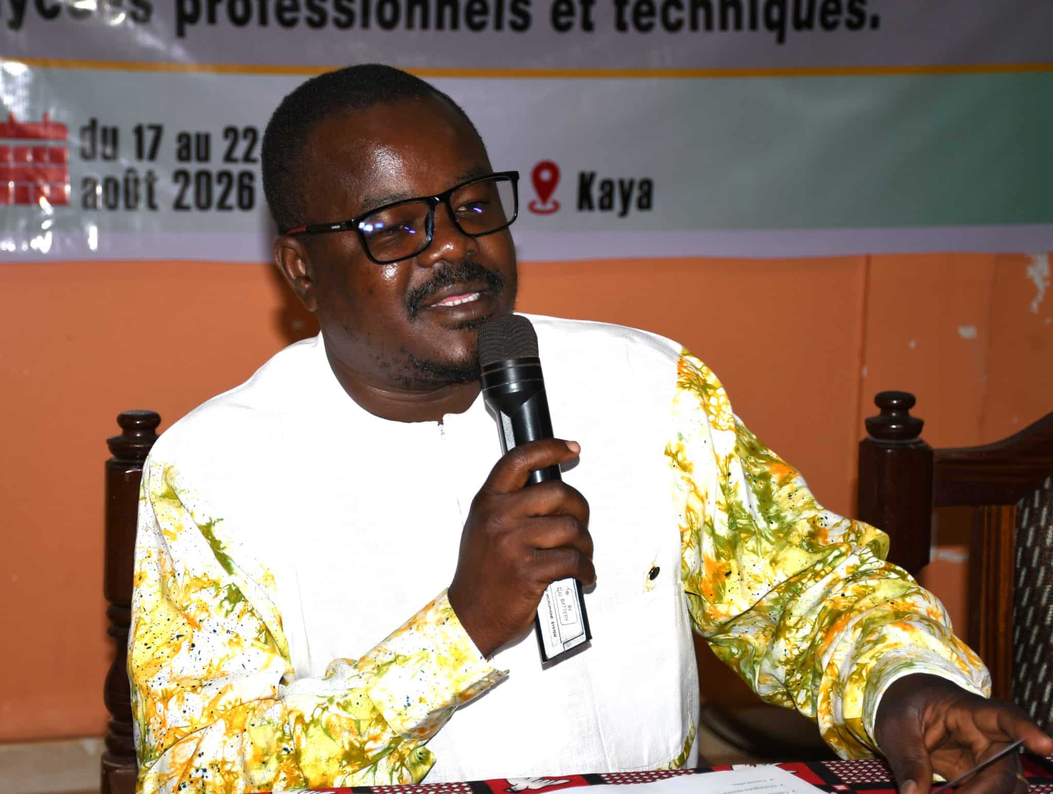 Le Pr Zakaria Soré, ministre secrétaire général de la Présidence du Faso, lors de son intervention