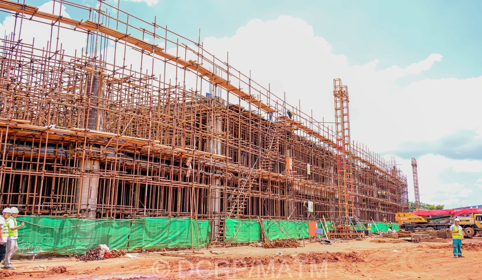 chantier à l'Aéroport international de Bobo-Dioulasso