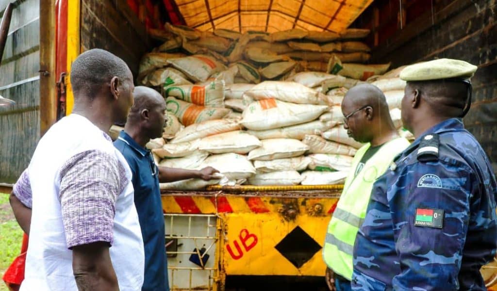 Ouessa : Plus de 43 tonnes d’intrants agricoles de contrebande saisies par la Gendarmerie