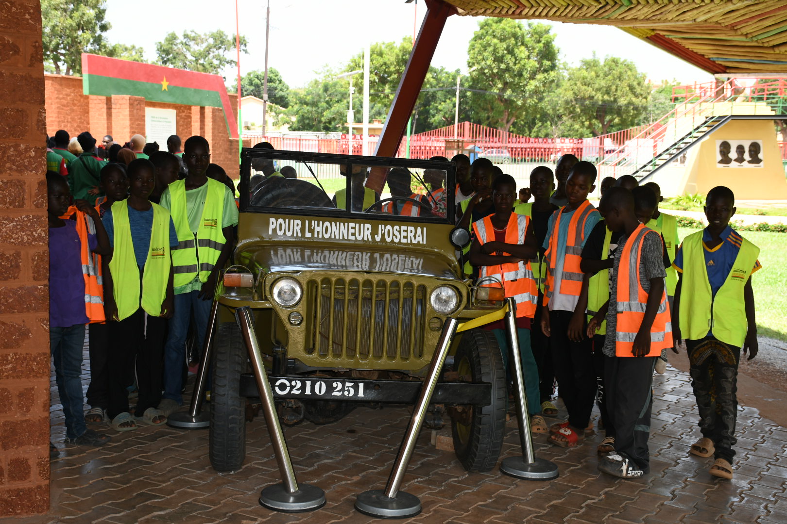 Les jeunes en formation professionnelle ont pu découvrir l'histoire et les valeurs du père de la Révolution burkinabè