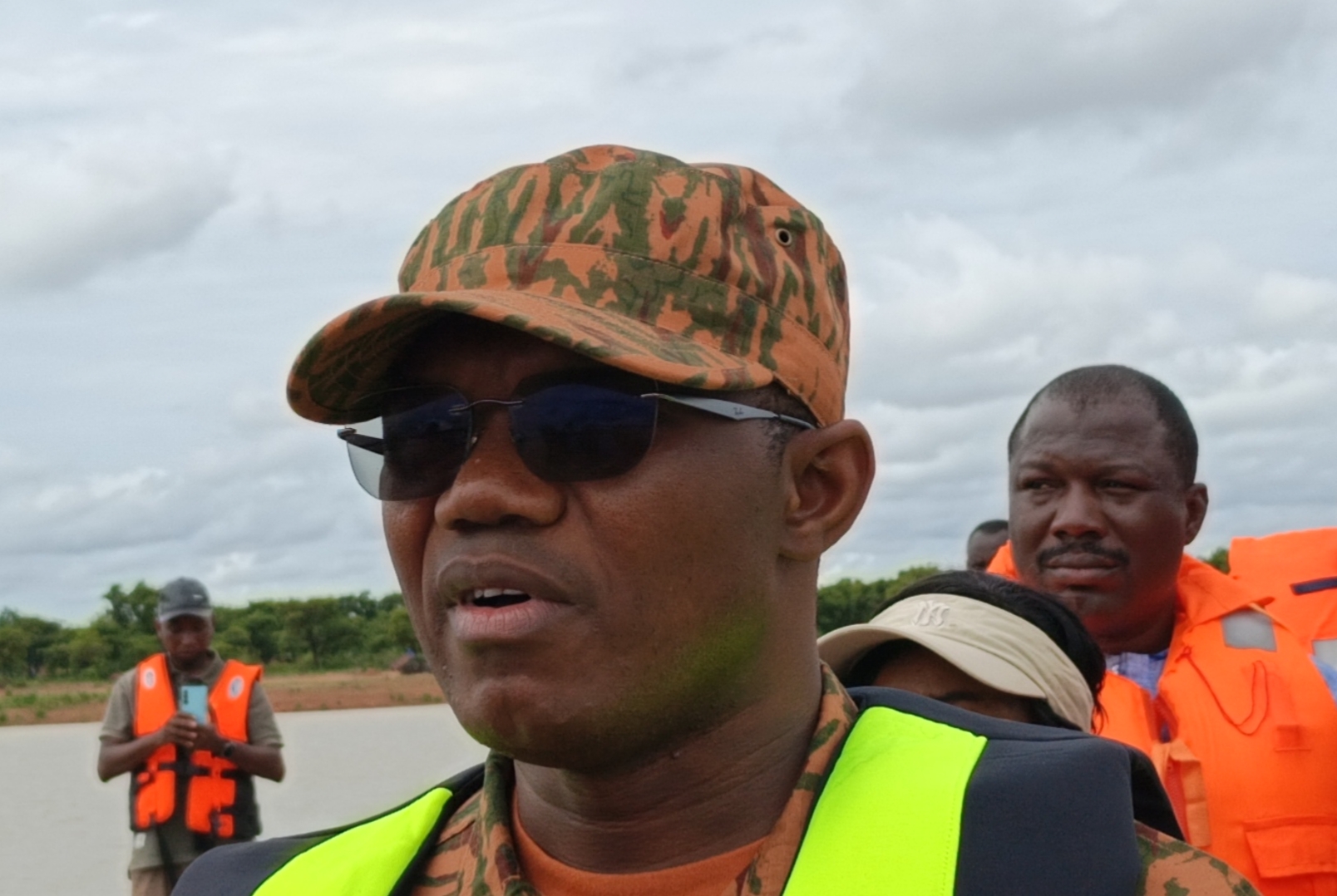 Le ministre d’État, ministre en charge de l’Agriculture, le commandant Ismaël Sombié