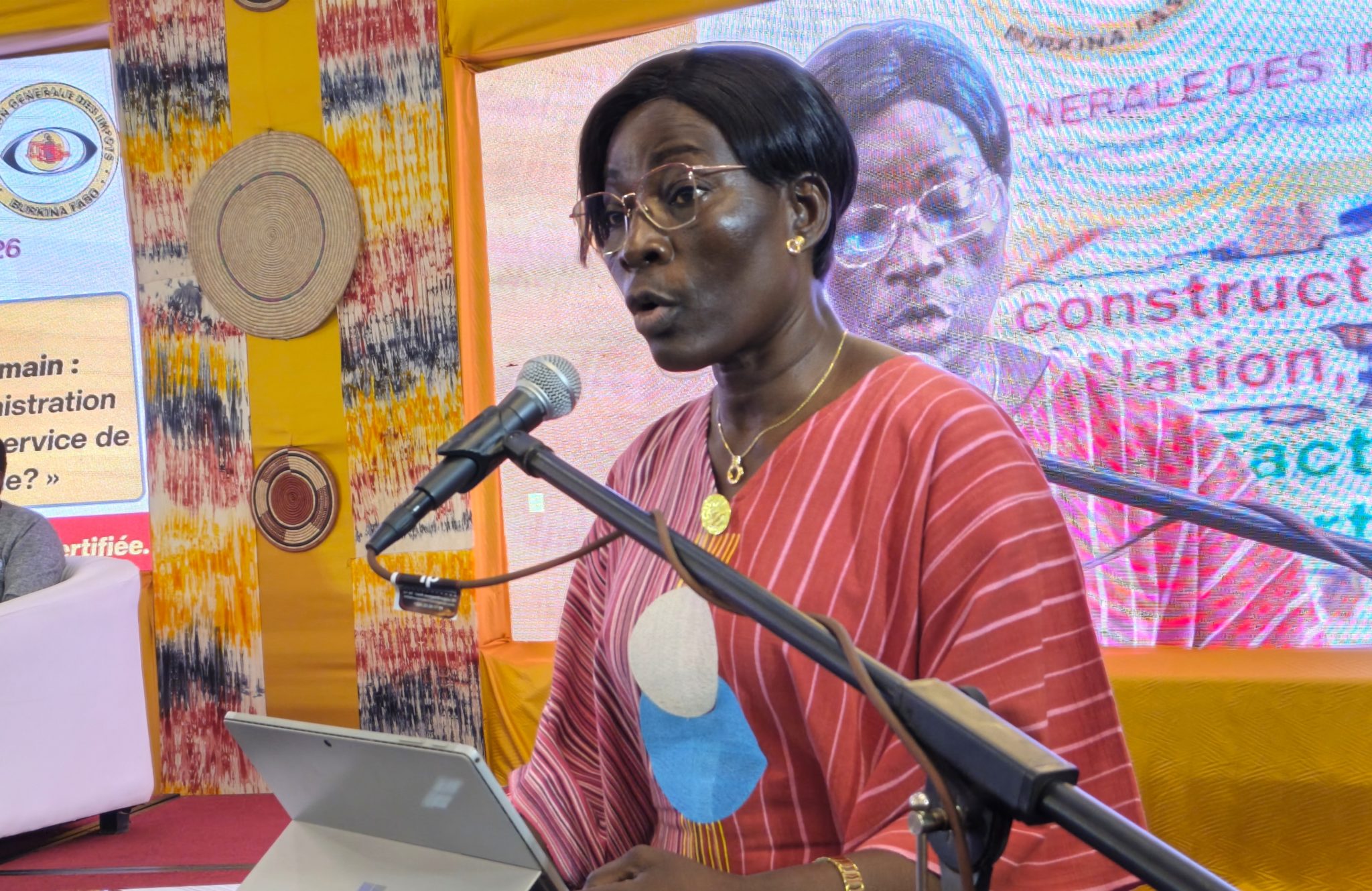 La directrice générale de la DGI, Talato Eliane Djiguemdé/Ouédraogo
