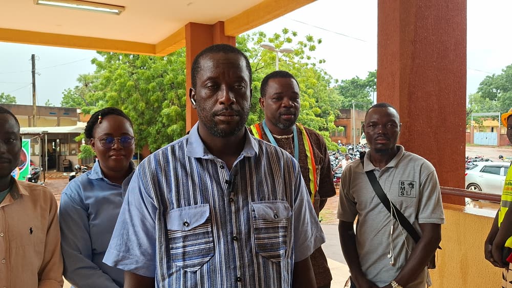 Jean Bazié, vice-président de l'APFC, saluant la mobilisation des acteurs du froid pour les bonnes pratiques