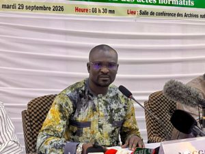 Le ministre Secrétaire général du Gouvernement et du Conseil des ministres, le Camarade Ousmane Ouattara