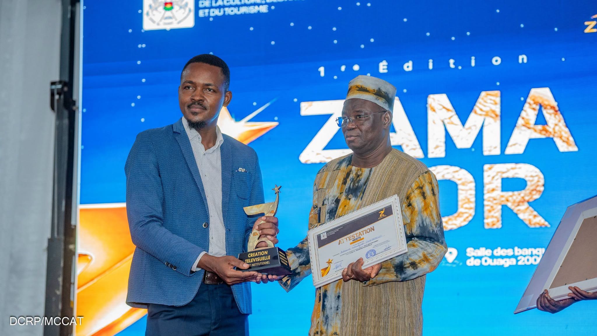 Simon Céphas Bamouni, responsable de communication à l’Université Norbert-Zongo, lauréat du prix de la meilleure communication institutionnelle