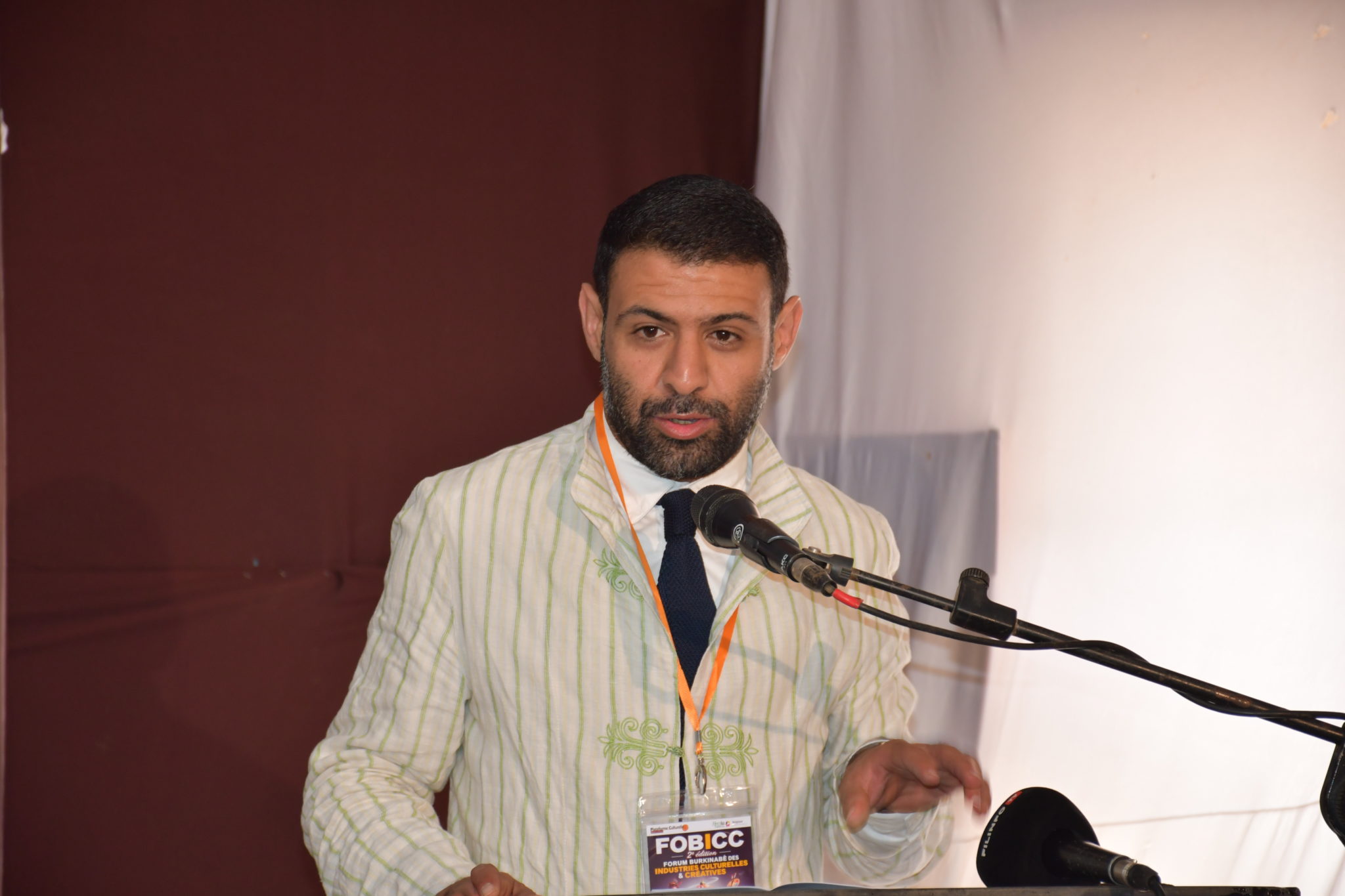 Marouane Fachane, directeur général de la Fondation HIBA, intervenant sur la coopération Sud-Sud