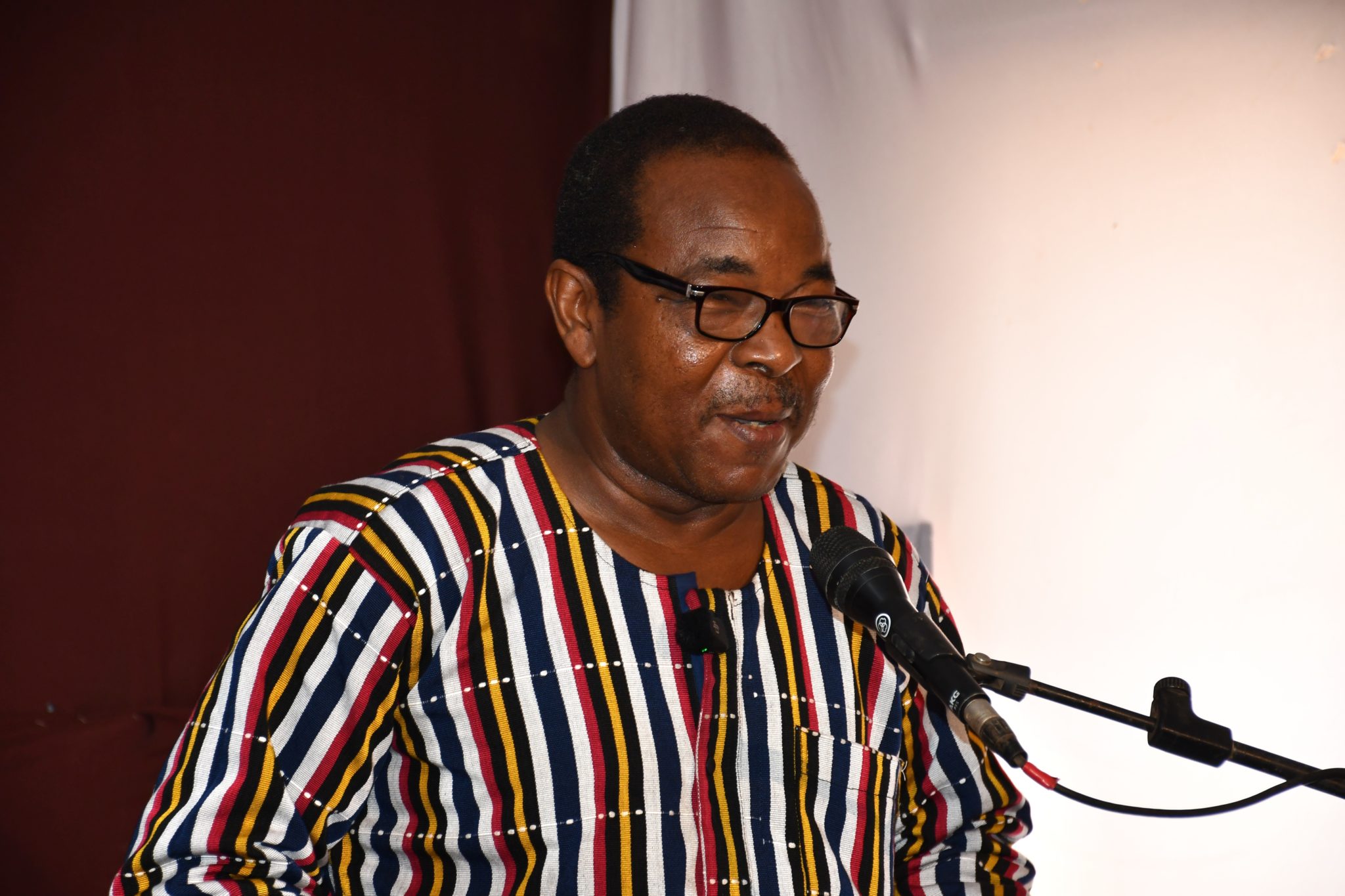 Idrissa Zoromé, représentant le ministre en charge de la Culture lors de la cérémonie d'ouverture