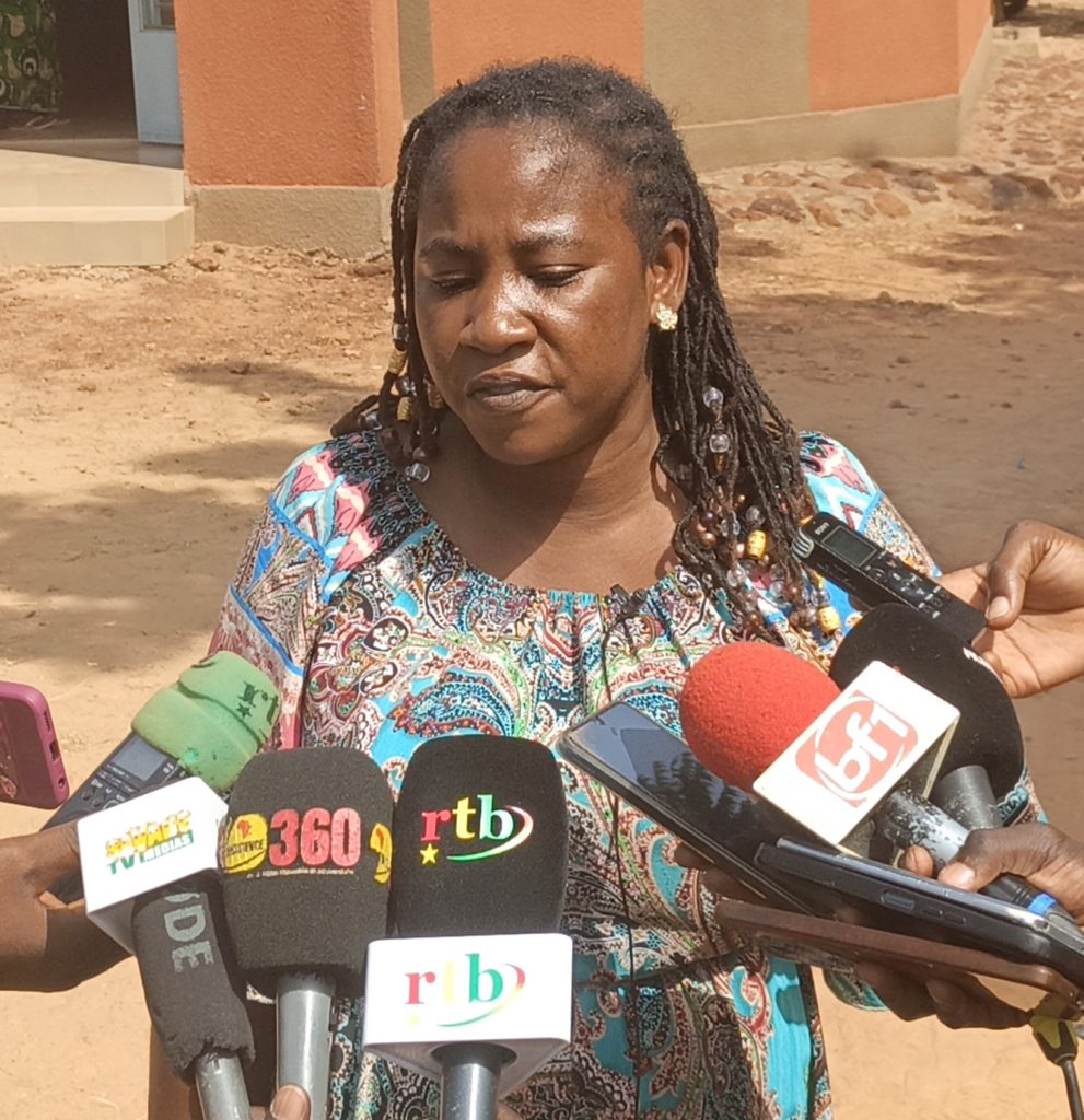 Estelle Diabouga, institutrice dans la commune de Boussouma