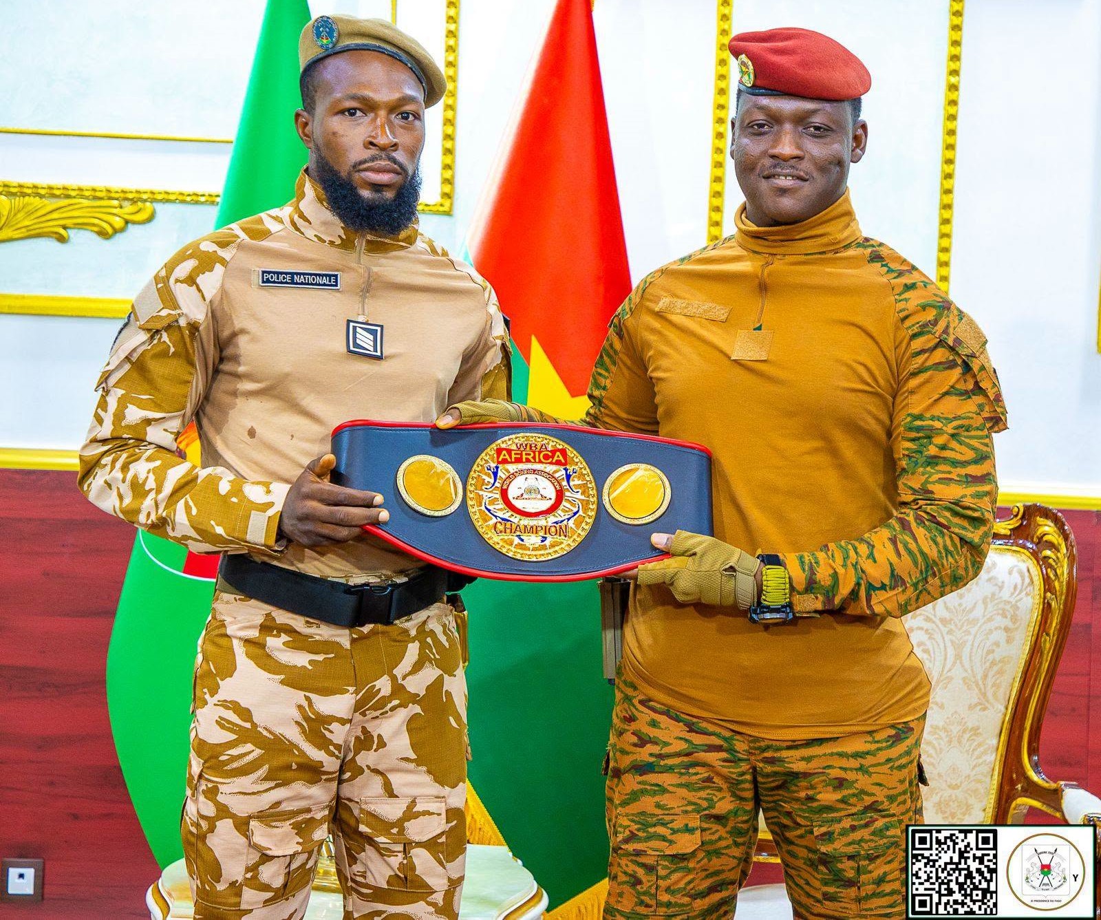 Hamed Abel NIKIÈMA alias « Le Percuteur », Policier et boxeur professionnel burkinabè et le Capitaine Ibrahim Traoré