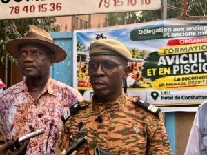 Le Lieutenant-colonel William Aristide Nassidia Combary, délégué aux anciens combattants et anciens militaires