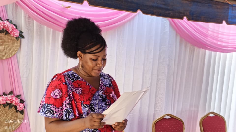 N'po Yijowa Asnath, promotrice de la JEFEA, lance les activités à Karpala